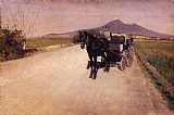Gustave Caillebotte Famous Paintings - A Road Near Naples